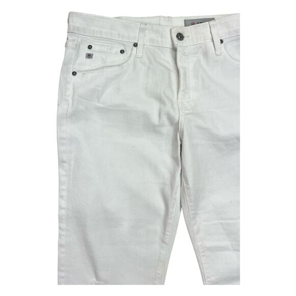 Ag Denim Ex Boyfriend Slouchy Slim Jeans White Women’s NWT Size 31 - Picture 13 of 16
